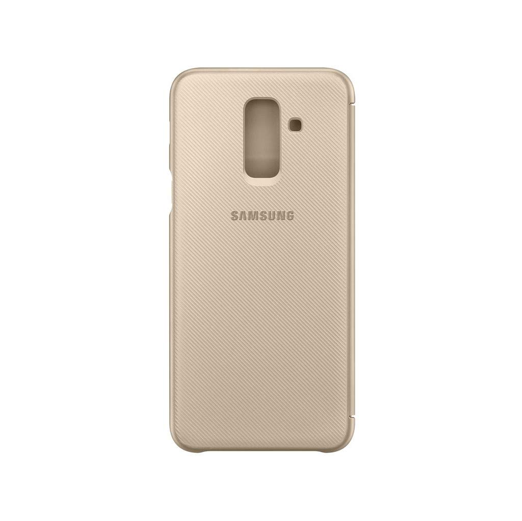 Samsung Galaxy A6 Plus Kapaklı Cep Telefonu Kılıfı, Altın