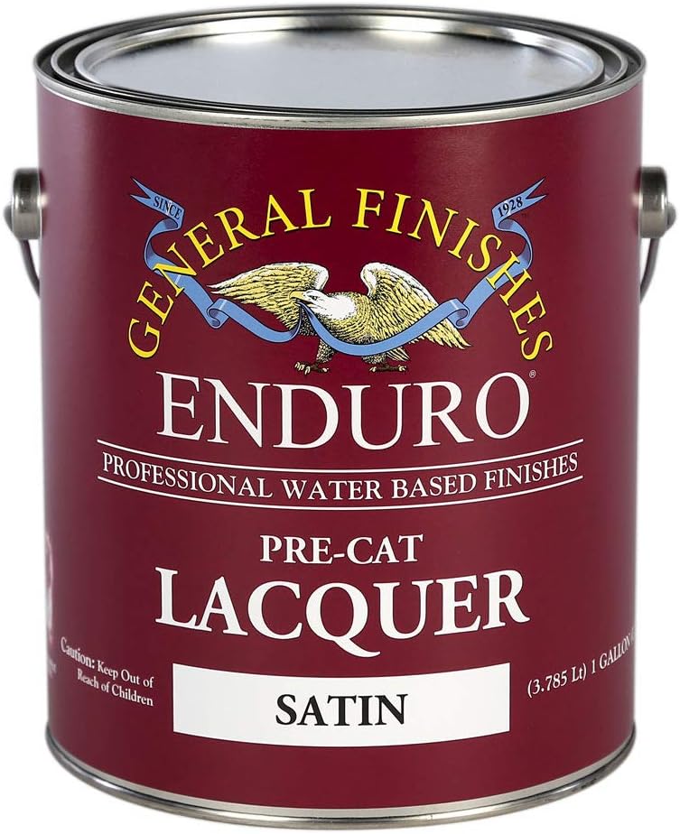 General Finishes Enduro Pre-Cat Lacquer, 1 Gallon, Satin