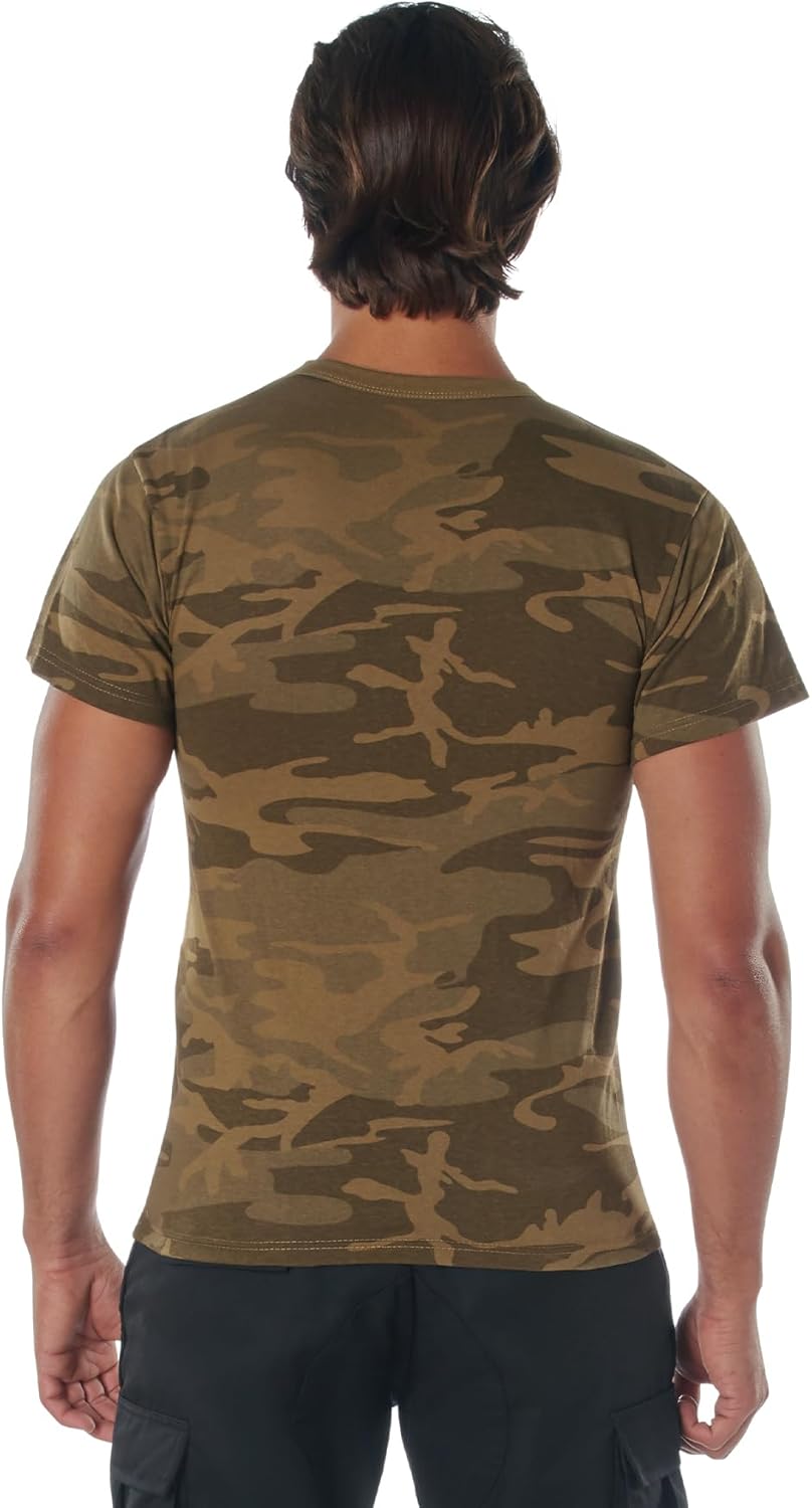 Rothco Camo T-Shirt – Rugged Short Sleeve Crew Neck Base Layer Tee Shirt - Image 7