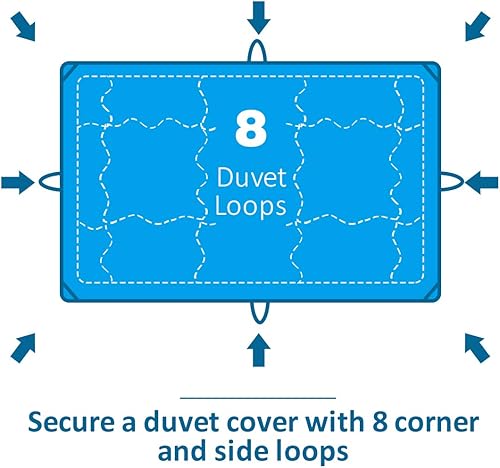 Miniatura 5 de KARRISM Edredón alternativo para todas las estaciones, edredón acolchado ultra suave y cálido para invierno, con pestañas en las esquinas, tejido