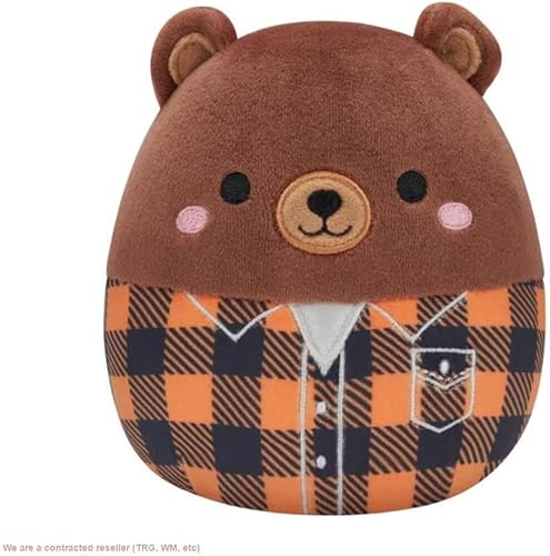 Squishmallow Kellytoy Oficial Squishy Peluche suave (12 pulgadas, Omar el oso)