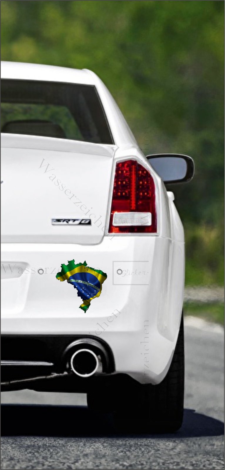 15 Cm Auto-Aufkleber – Wetterfest & UV-beständig, Made In Germany – Brasilien Flagge & Staatswappen