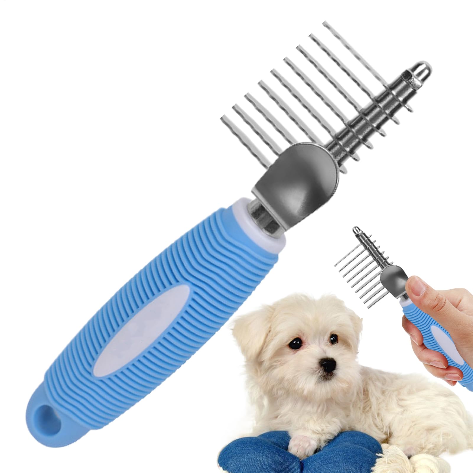 Cepillo Para El Subpelo De Los Perros Quitapelos Mascotas Suave | Cepillo para Pelo de Gato y Peine Desenredador de Subpelo Para Cachorro Gatito Pelo Corto Hogar Interior Viaje Apartamento