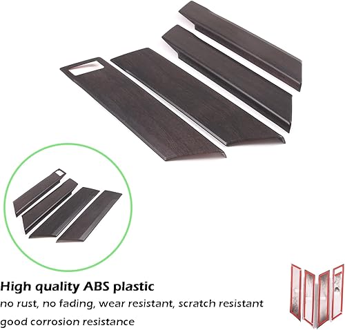 Miniatura 8 de LLKUANG Tira de decoración de panel de puerta interior de automóvil ABS para Toyota Tundra 2022 cubierta de panel de protección de puerta de