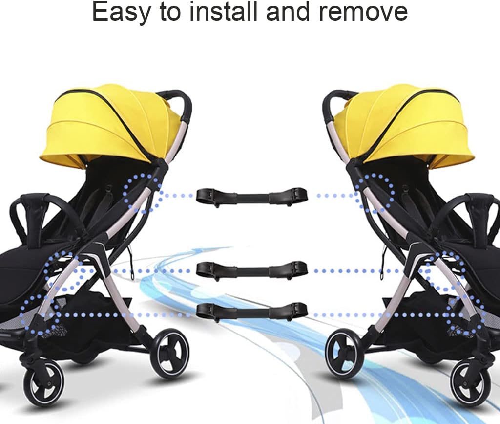 Stroller Connector 3Pcs Twin Baby Stroller Connector Universal Joints Infant Cart Strap Linker Hook, Length: approx. 20cm, As Shown in the Picture