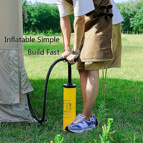 Carpa inflable grande para camping con protección solar miniatura 4