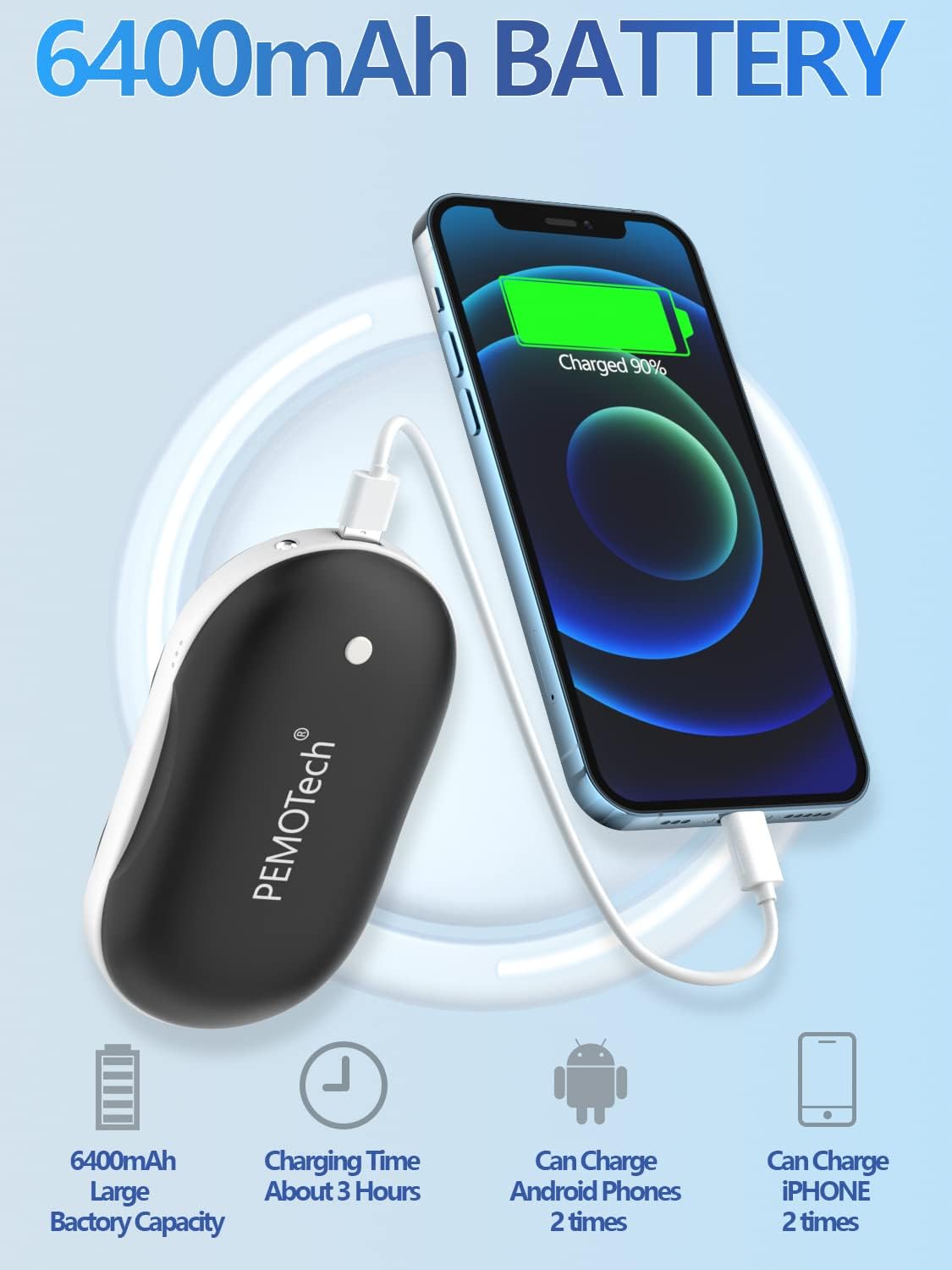 PEMOTech Hand Warmer package contents
