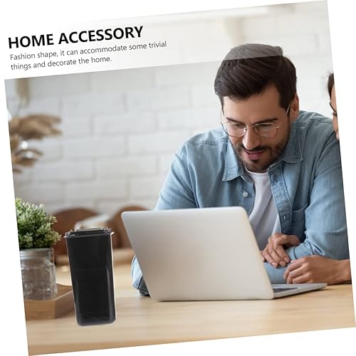 Miniatura 8 de HAPINARY Papelera miniatura de escritorio, material de polipropileno, mecanismo de apertura de tapa abatible, colores surtidos, 2 piezas