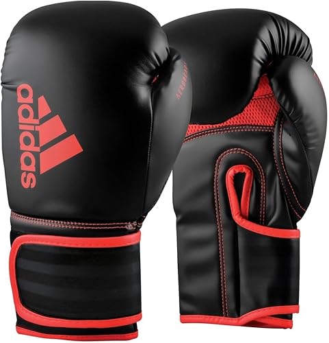 Miniatura 7 de Guantes de Boxeo Adidas Hybrid 80 - Guantes de boxeo para adultos para hombres y mujeres, guantes de bolsa pesada, guantes de kickboxing para