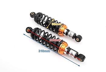 Amazon | 【x-cars】汎用品 280mm リアサスペンション リアショック 黒