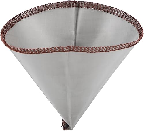 Miniatura 6 de EMUKOEP Filtro de café reutilizable en forma de cono de filtrado fino 304 de malla sin papel de acero inoxidable (S para 1 a 2 tazas)