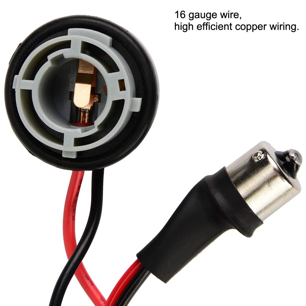 2pcs/set Load Resistor Connector Wire Wiring Harness Turn Signal light 1156