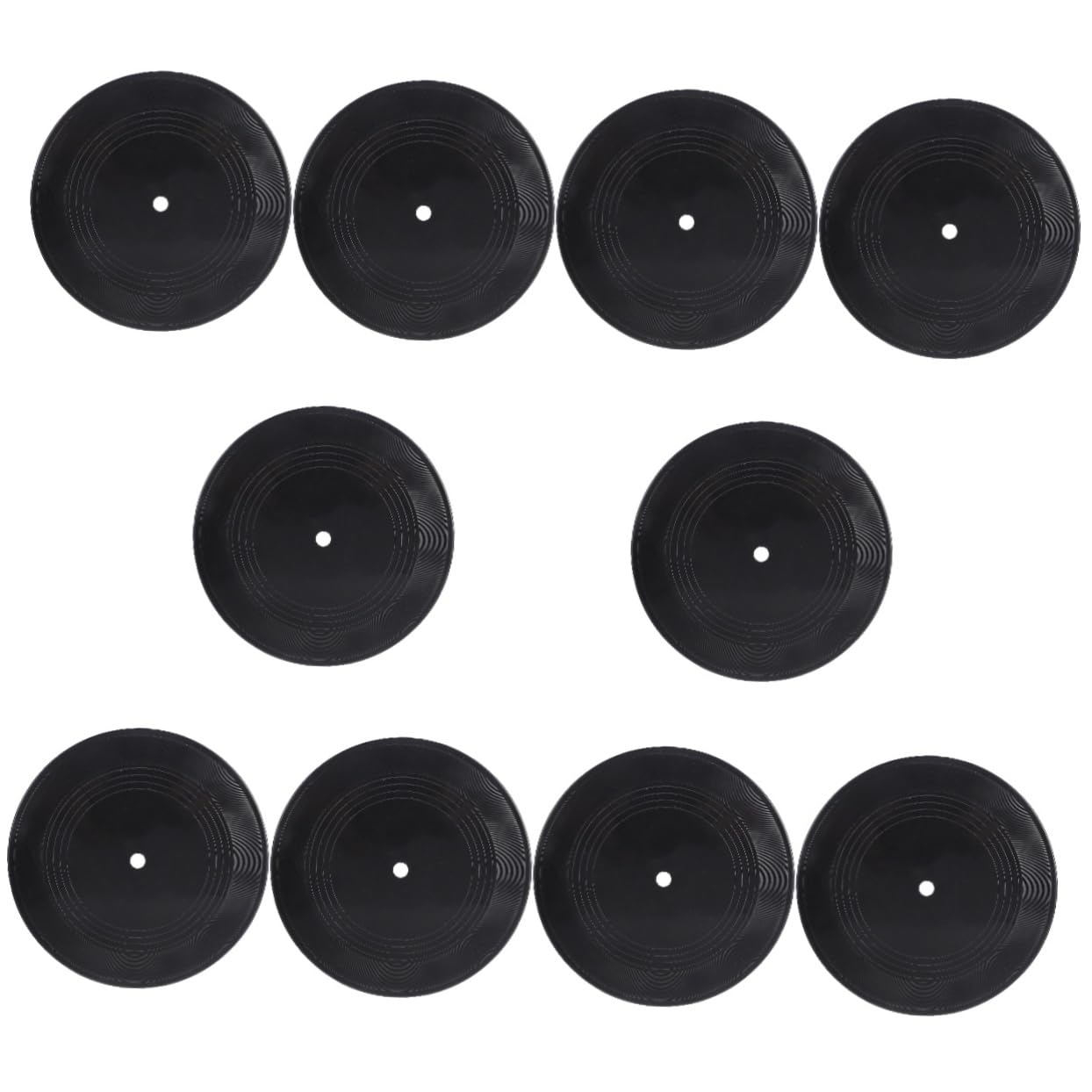 HOMSFOU 100pezzi Decorazioni Murali Vinile Nero Per Interni Adornamenti Retro Per Amanti Della Musica Per Feste Tema Hip-hop e Disco