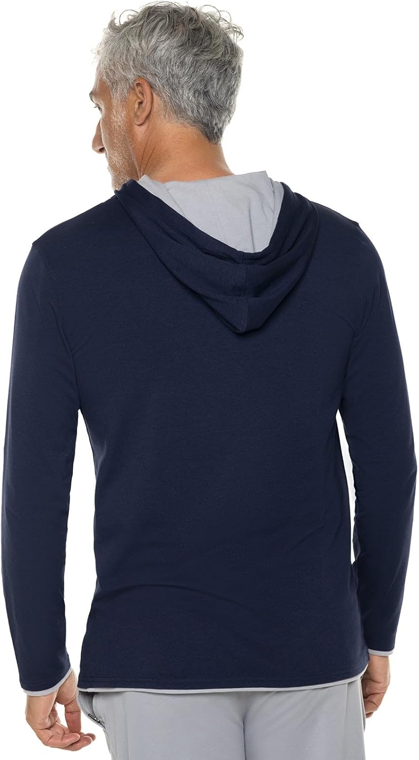 Coolibar Men's Hoodie - UPF 50+ Sun Protection - Oasis