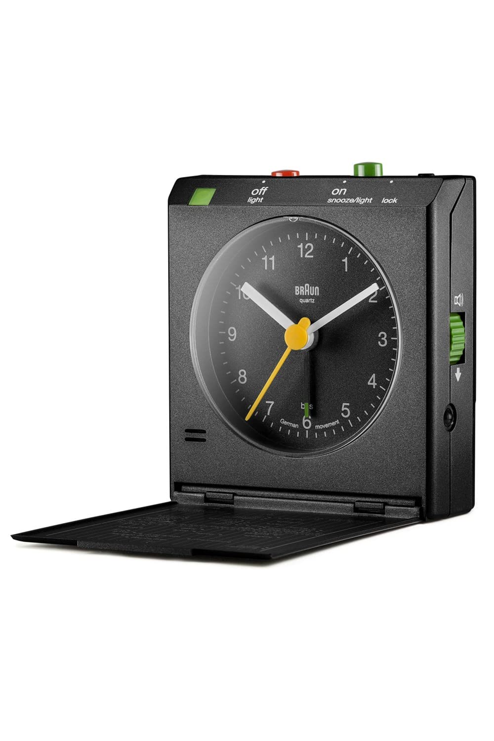Braun Reflex Control Alarm Clock, Plastik, black, 7.1 x 3 x 7.9 cm, 1 Einheiten