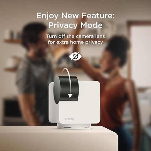 Miniatura 5 de Petcube Cam 360 The Pack de 2 cámaras  Cámara interactiva WiFi para mascotas y seguridad para el hogar con aplicación de teléfono, video HD de
