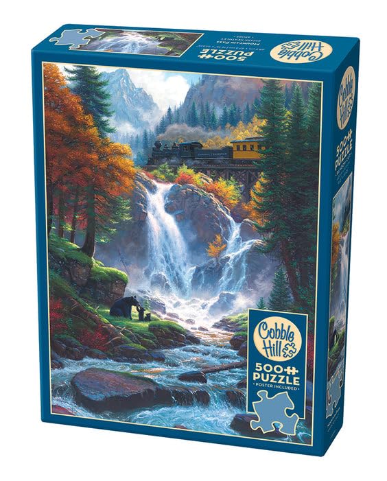 Cobble Hill 500 Piece Puzzle - Mountain Pass - Sample Poster Included - Image 3