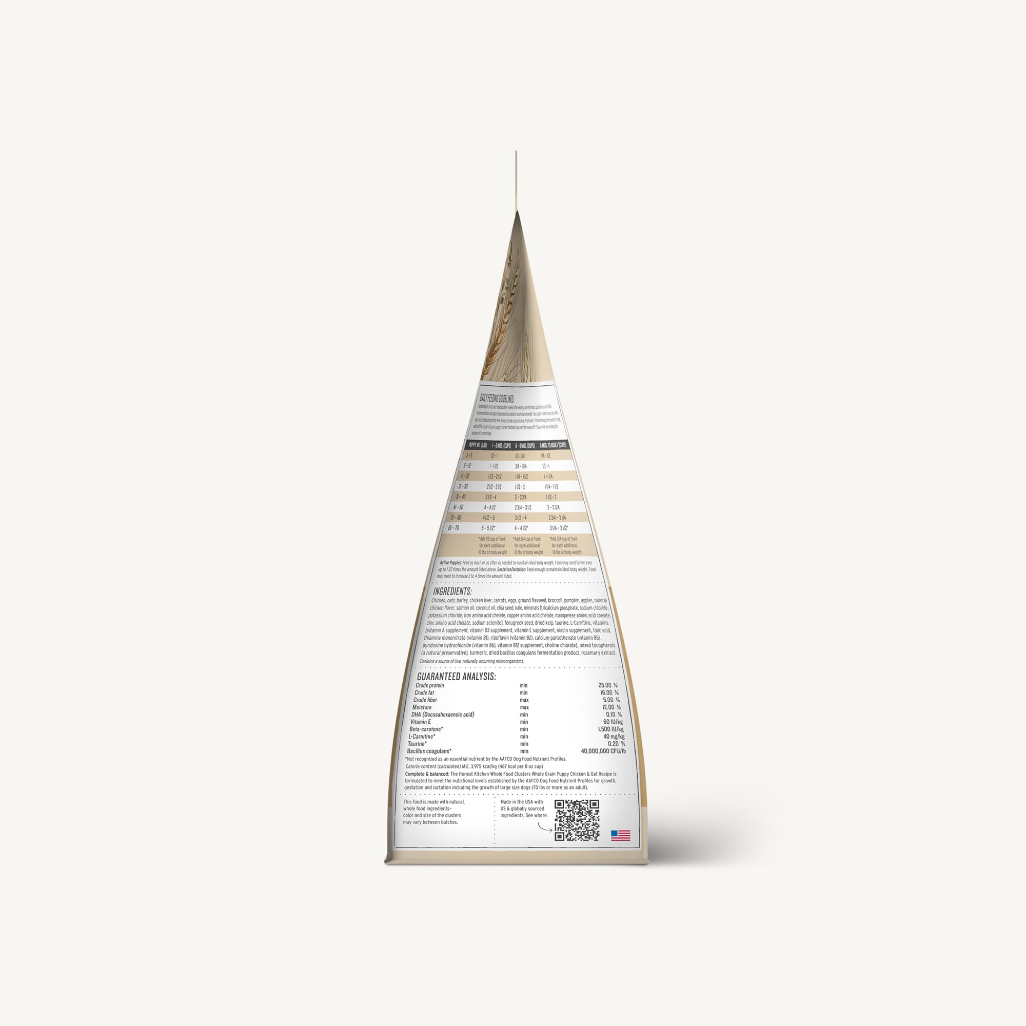 The Honest Kitchen Whole Food Clusters Puppy Whole Grain Chicken Dry Dog Food, 4 lb Bag