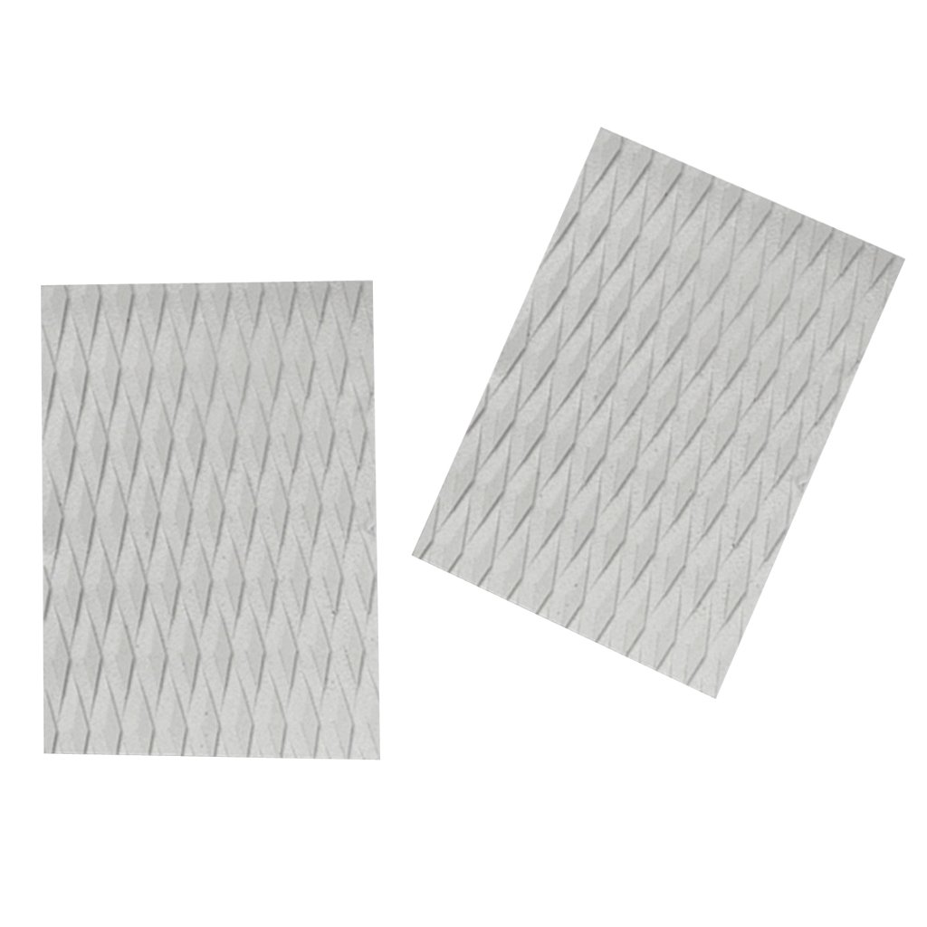 Set of 2 Ultralight EVA Surfboard Traction Pads - Grey