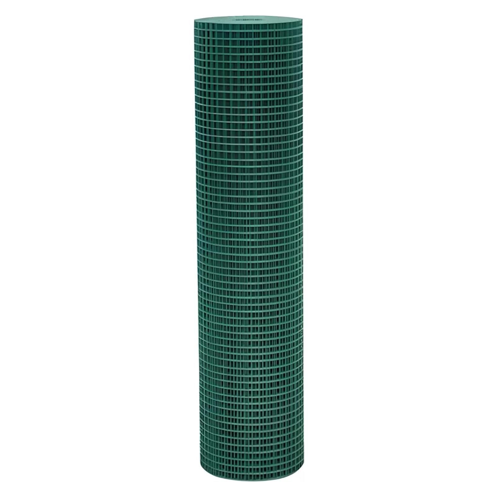 Rete Plasticata Elettrosaldata Zincata Metallica Verde, Rotolo 25 mt, Recinzione Rigida Recinto Protezione Plastificata Giardino Balcone Terrazzo, Vari Formati (Verde, h 50 cm)