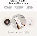 Google Nest Learning Thermostat Pro Edition with Temperature Sensor (4th Generation, 2024) Smart Energy Saving, Advanced Calibration, Adaptive Eco, Compatible with Alexa & Home (Polished Silver)