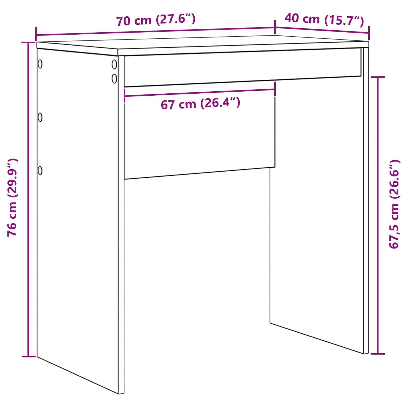 Schreibtisch mit Schubladen und Regal, weiß, 2-teiliges Set, Holzwerkstoff, 115,5 x 40 x 127 cm, Stauraum mit 6 Regalbrettern, ideal für Büro, Homeoffice und Arbeitszimmer