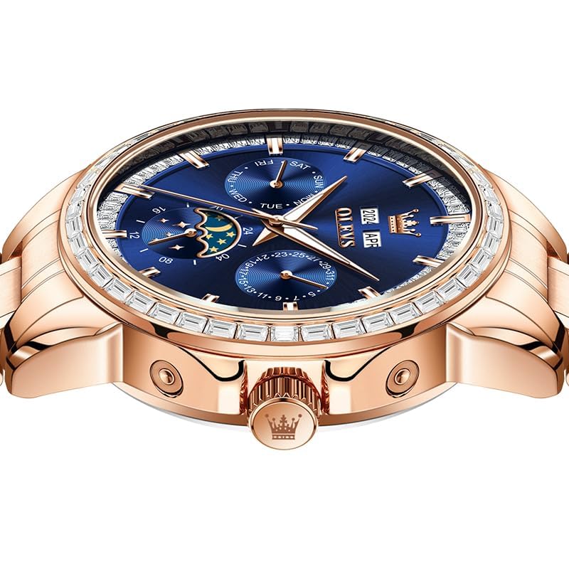 Image of OLEVS Automatic Watches for Men Skeleton Dress Luxury Wirst Watch Gift