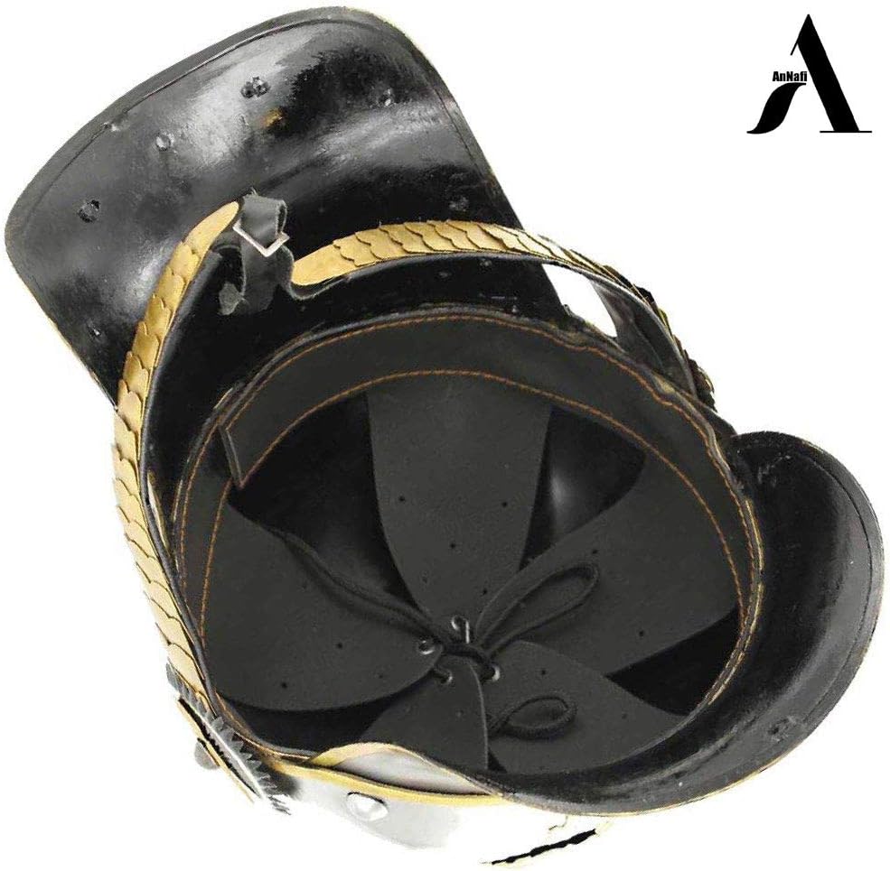 AnNafi® German Pickelhaube Military Helmet |Steel Imperial Prussian Officer Spiked | WWI & WWII Helmets Replica