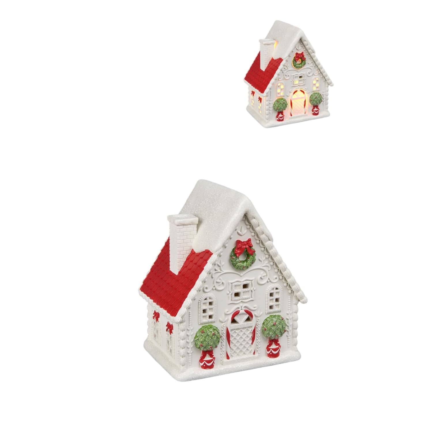 Maison de campagne à LED souvenirs de Noël en famille