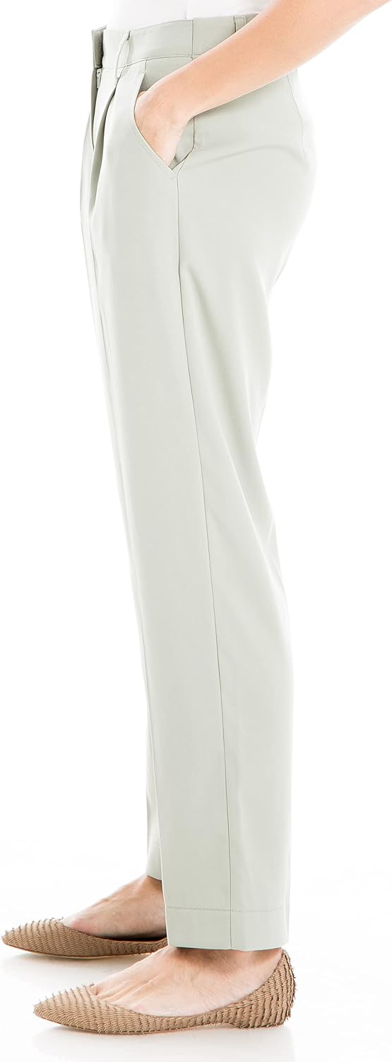 Max Studio パンツStraight Leg Pant With Zipperレディース