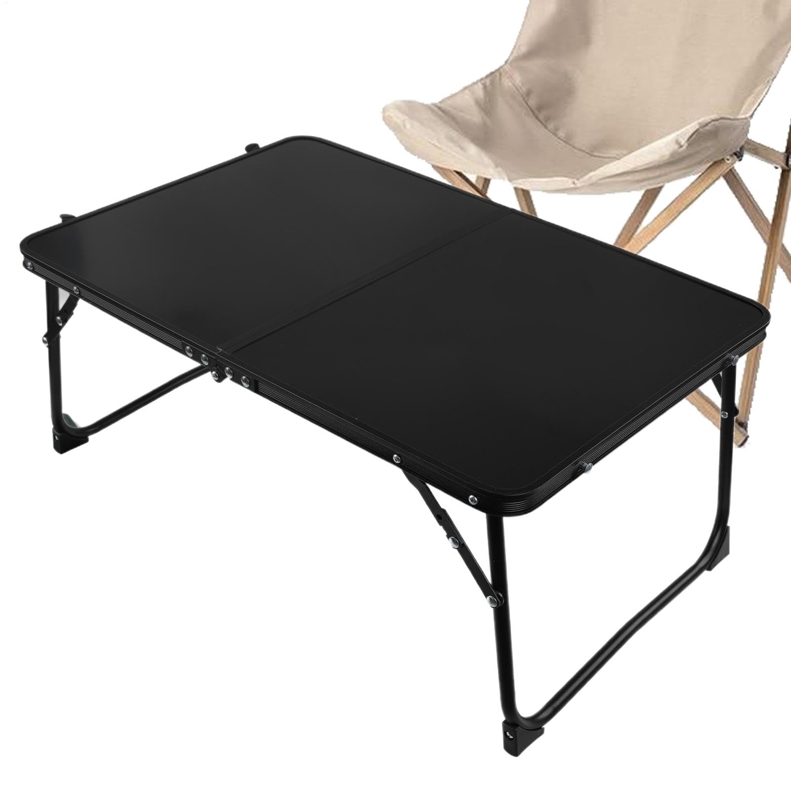 Table de camping compacte stable - Table d'appoint pliante portable
