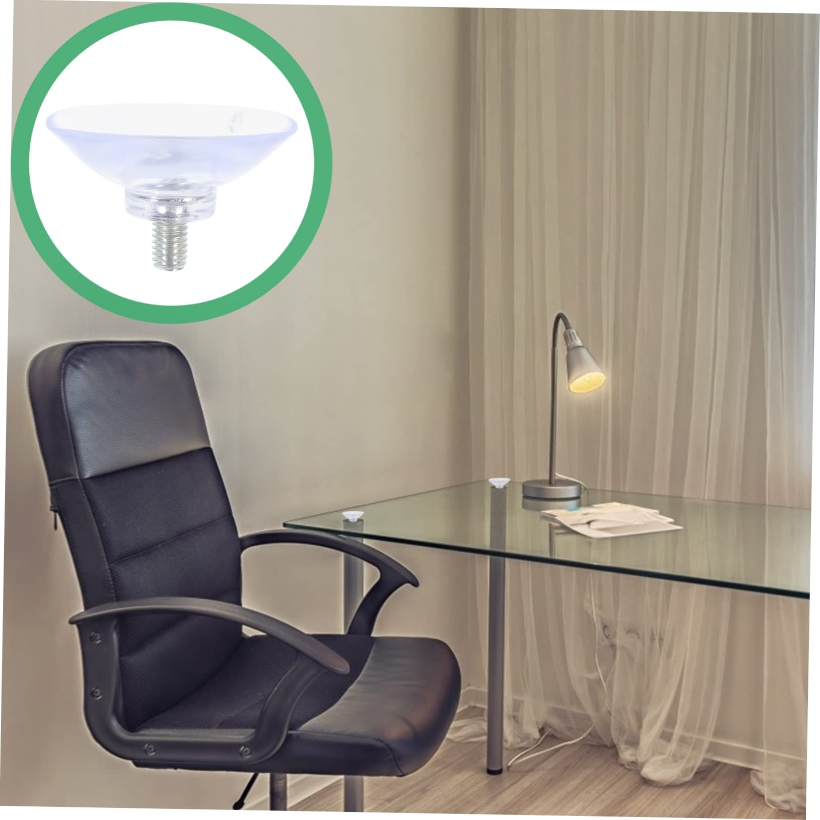 NUOBESTY 3 Juegos De Ventosas De Tornillo con Almohadilla Antideslizante Y Tuerca para Ventana Multiusos Ventosas para Tornillos De Hogar para Superficies De Vidrio Potentes Ventosas