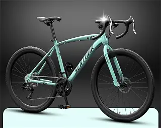 26インチ24変速30刀輪ロードバイク競速破風単車曲げ変速レース男女型大人学生瓜車 [並行輸入品]