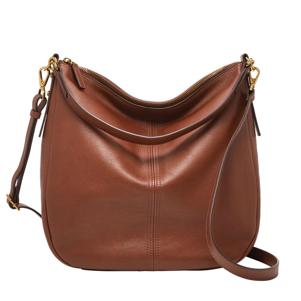 Fossil Bag for Women Jolie, Eco Leather/Polyurethane Trim Hobo brown 30.48 cm L x 12.7 cm W x 33.02 cm H ZB1434200