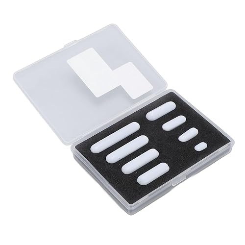 YOUTHINK PTFE Magnetic Stir Bar Set, 10pcs Durable Mixing Bars for Lab Industrial Use with Sizes 10mm-40mm, Temperature -196 to 482 for Stable