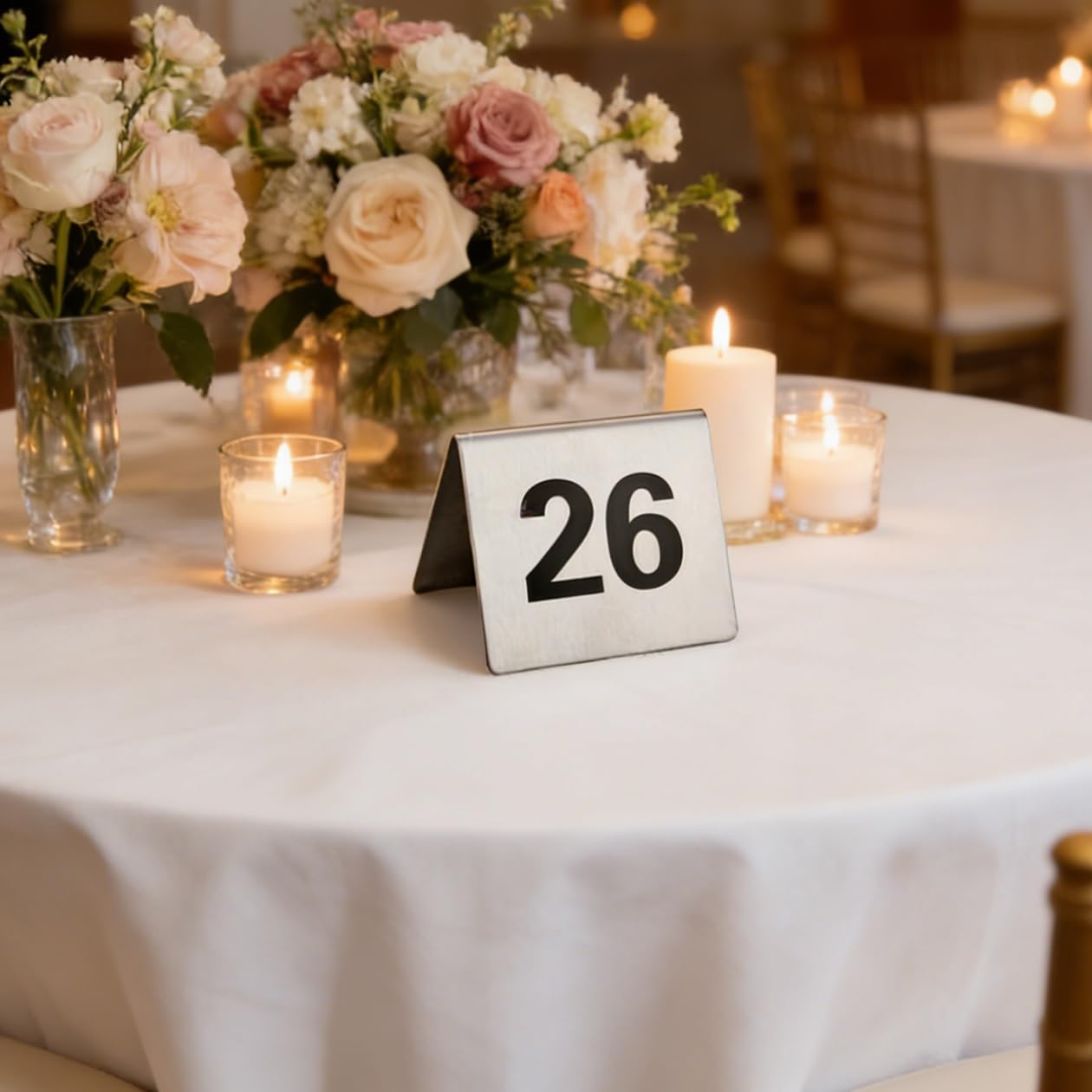 Numeri Da Tavolo In Acciaio Inossidabile, 1-100 Numeri Da Tavolo, 1,97 × 1,97 Pollici, Numeri Da Tavolo for Ristoranti, Bar, Matrimoni, Feste Di Compleanno(20 to 30)