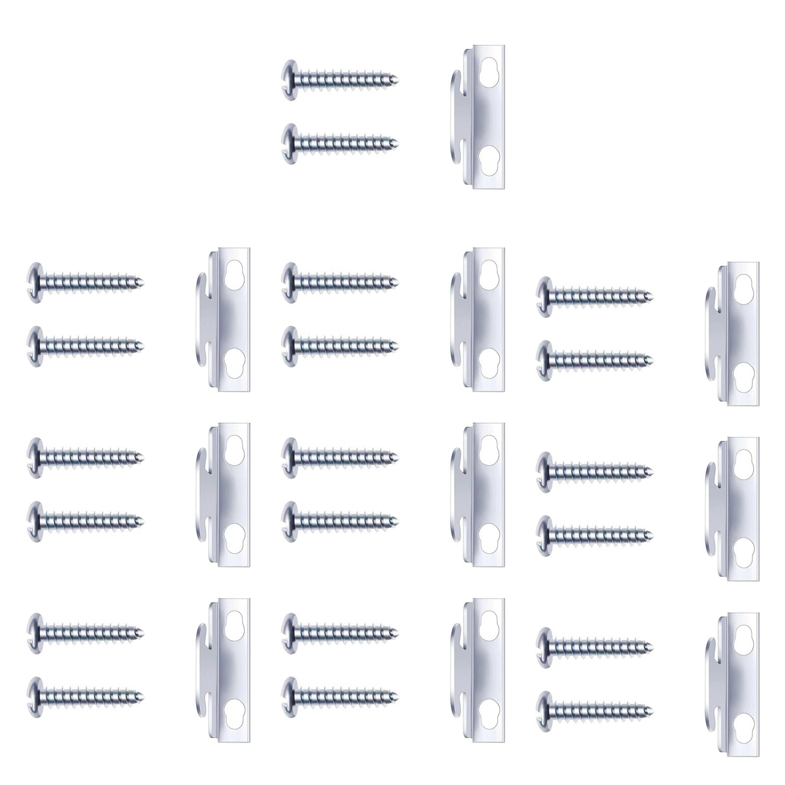 Msioytog Multicolor Curtain Rod Brackets For Single Or Double Rod Durability Metal Hardware Holders Wall Hooks With Screws Set High Strength Curtain Wall Brackets