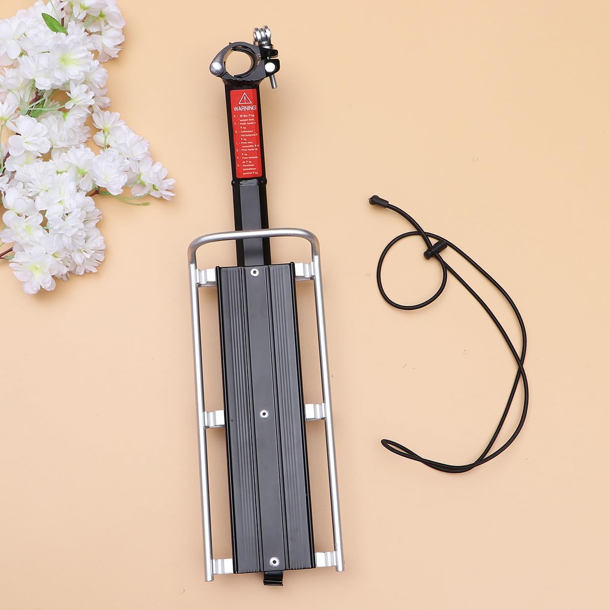 Bike Rear Cargo Rack Quick Release Aluminum Mount Rack with Luggage Carrier for Mountain and Road Bikes Suitable for Cycling Cargo Transport