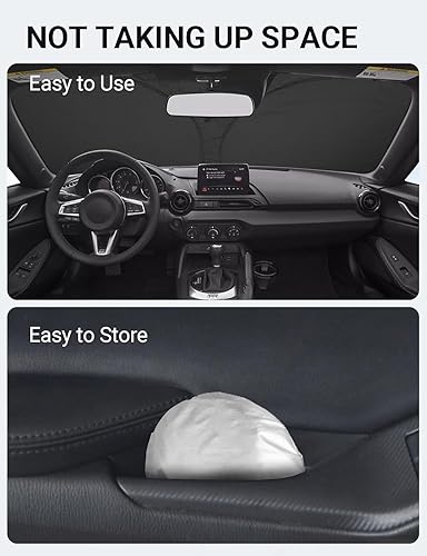 Miniatura 8 de Proadsy Parasol plegable para parabrisas delantero 2024, ajuste personalizado, accesorios para Mazda MX-5 Miata Convertible 2017 2018 2019 MX5