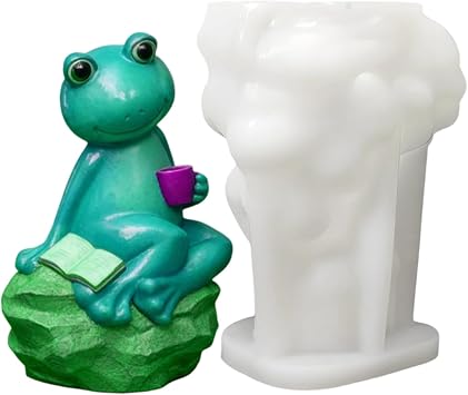 Silicone Mold,Non-Stick Silicone Garden Decor | Animal Decoration Sculpture Resin Mold,for Concrete Clay Candle Making Outdoor Home Yard Pathway Backyard Patio Driveway Window Room