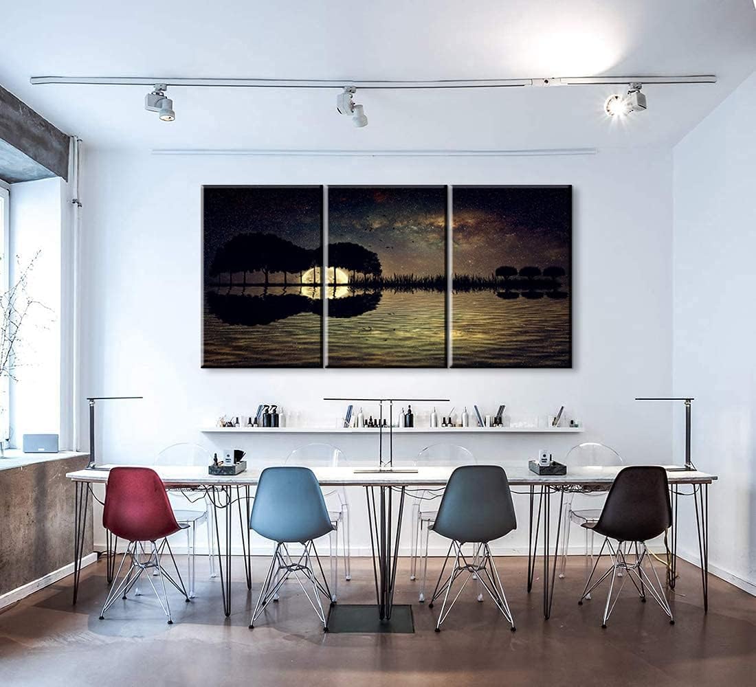 3 Pieces Guitar Poster Guitar Decor for Men Music Posters Music Painting Guitar Tree Island Guitar Pictures for Wall Decor Music Decor for Wall Music Picture for Bedroom Decor (16''Wx24''Hx3PCS)