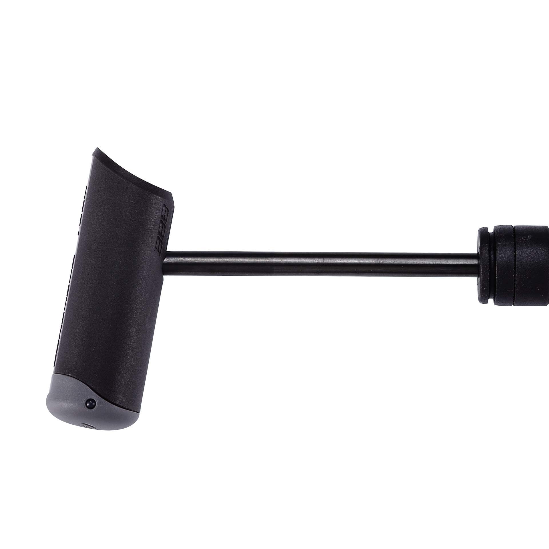 BBB Cycling Windwave mini pompka rowerowa do opon rowerowych BMP-54, czarna, 250 mm