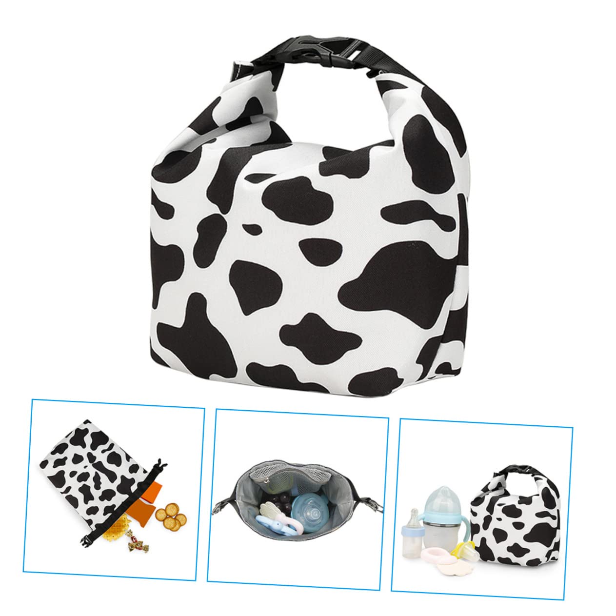 Toyvian 3pezzi Borsa Isolata Per Biberon Portatile Sacchetto Termico Per Latte e Pappe Facile Da Pulire Per Uscite e Viaggi Con Cerniera Antivento Design Compatto e Leggero