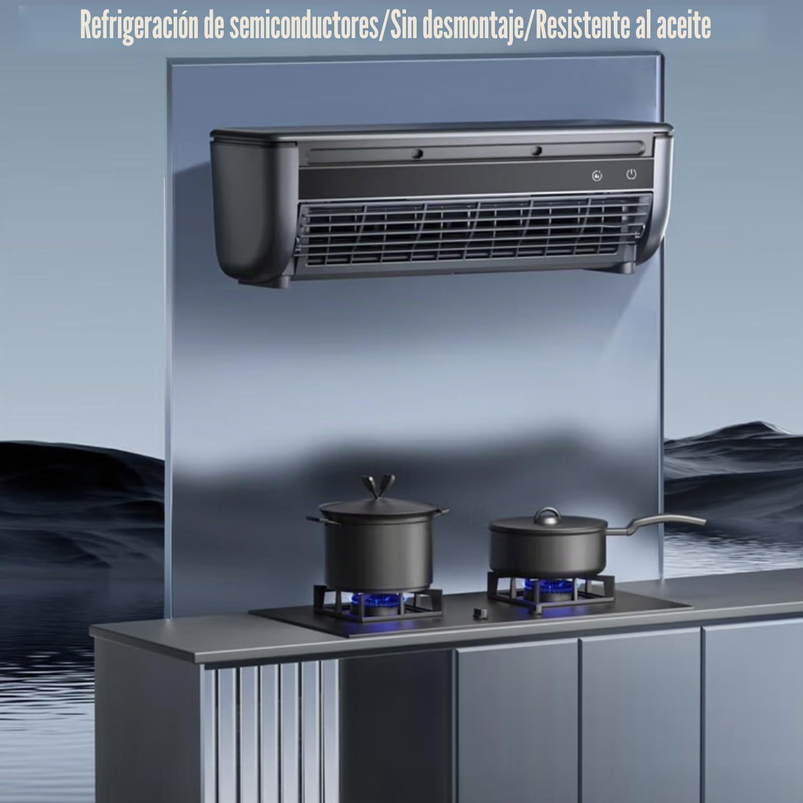 MURYE Ventilador de refrigeración evaporativo, instalación de montaje en pared desmontable, batería de 6000 mAh, funcionamiento silencioso, adecuado para habitaciones pequeñas, ventilador de