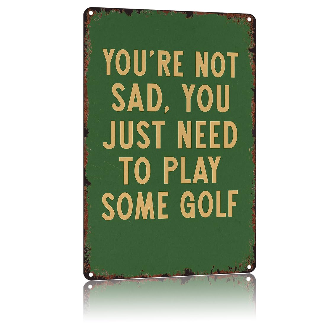 Warm Gentle Style Text Plaque 8x12 Inch, Retro Aluminum Decor For Daily Family Use