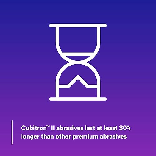 Miniatura 5 de Cubitron 3M II Hookit Clean - Disco abrasivo de lijado 31481, 6 pulgadas, grado 220+, paquete de 50 discos, prácticamente libre de polvo, alto