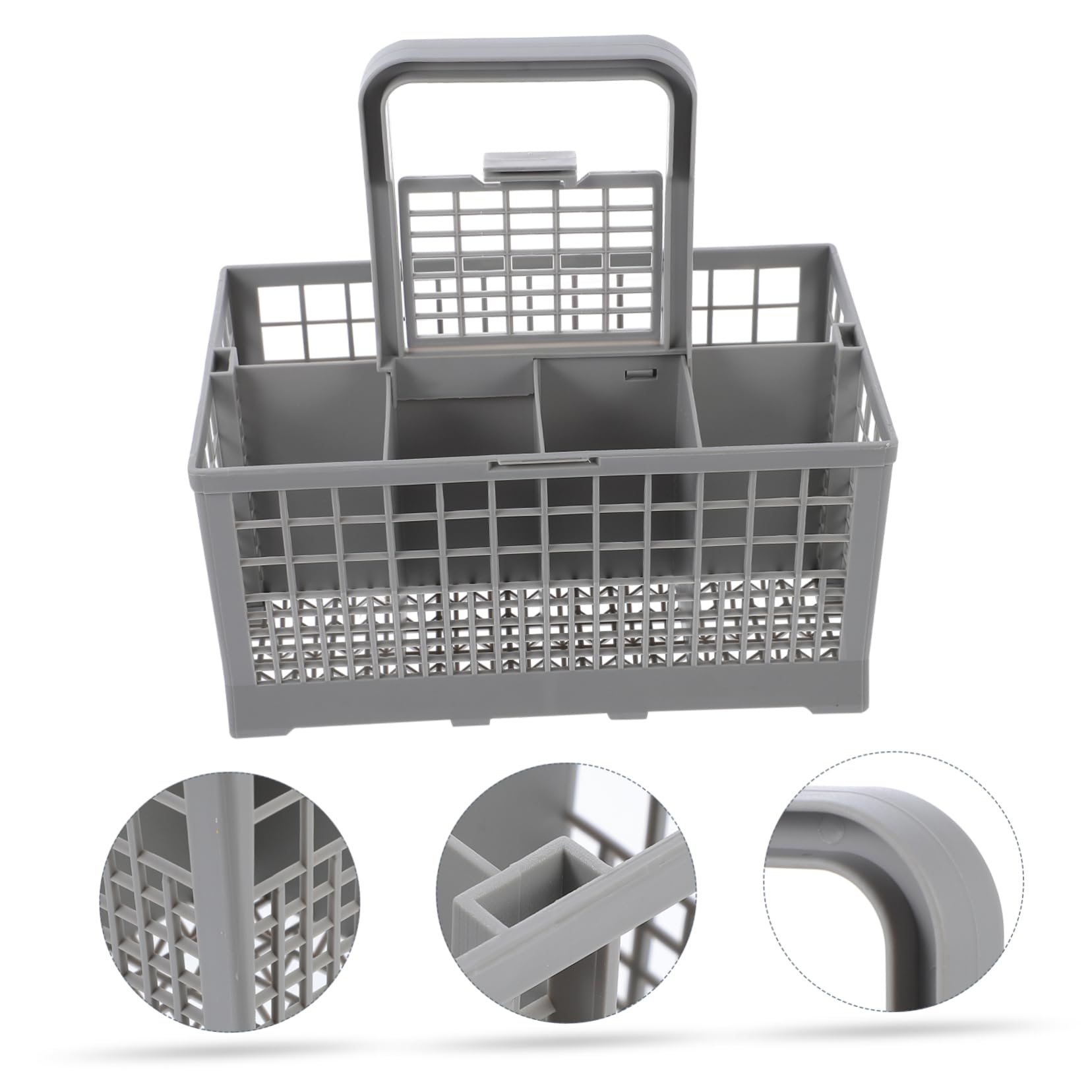 KICHOUSE Dishwasher Cutlery Basket Silverware Organizer Dish Rack Dish Drying Rack Countertop Holder