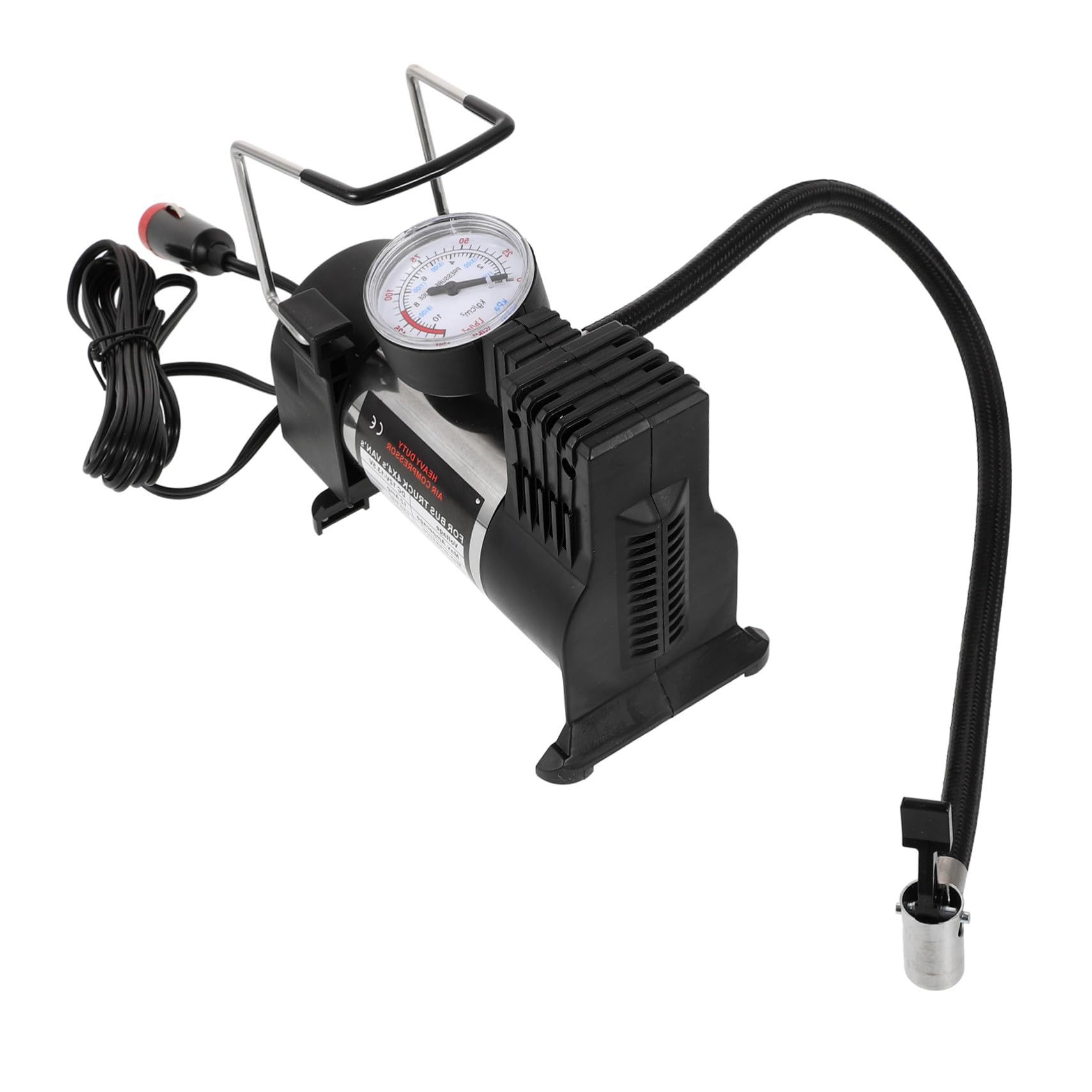 Pompe électrique portable pour pneu dégonflé auto et moto compacte