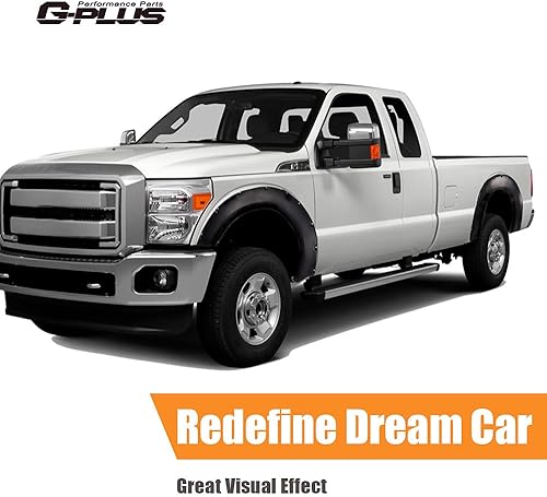 Miniatura 4 de G-PLUS Guardabarros para guardabarros, compatible con modelos Ford F250 F350 Superduty 2011-2016 Superduty Styleside solo con longitud de caja de