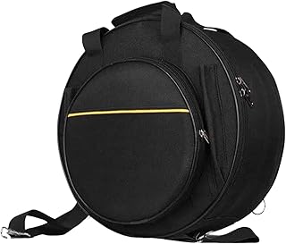 Oshhni Waterproof Snare Drum Backpack, with Pocket Extra Thicker Percussion Storage,Accessory Drum Storage Case,Portable Snare Drum Bag for Perform
